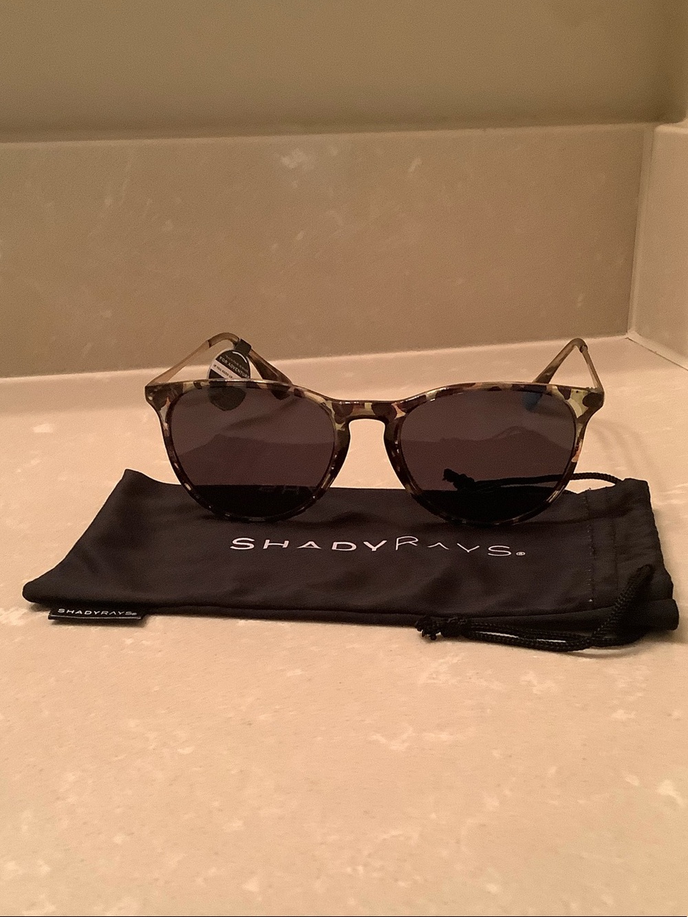 NWT ShadyRays Tortoise Round Sunglasses - Brown/Black Lenses